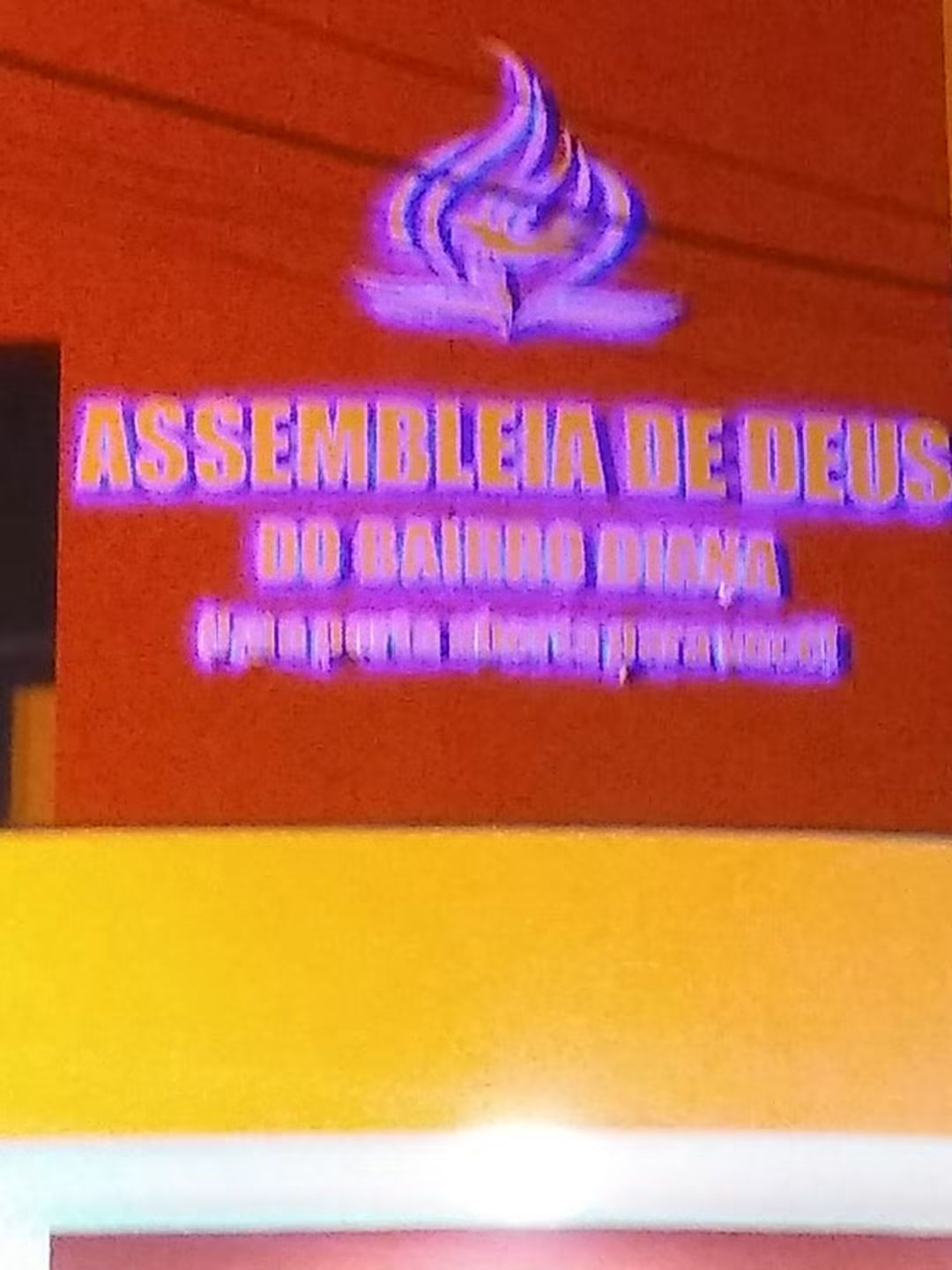 Letreiro iluminado